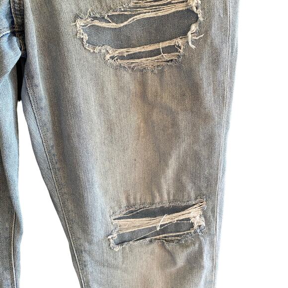 AMERICAN EAGLE Women's Size 6 CURVY MOM Jean Distressed Jeans Grungy High Rise - Picture 6 of 14